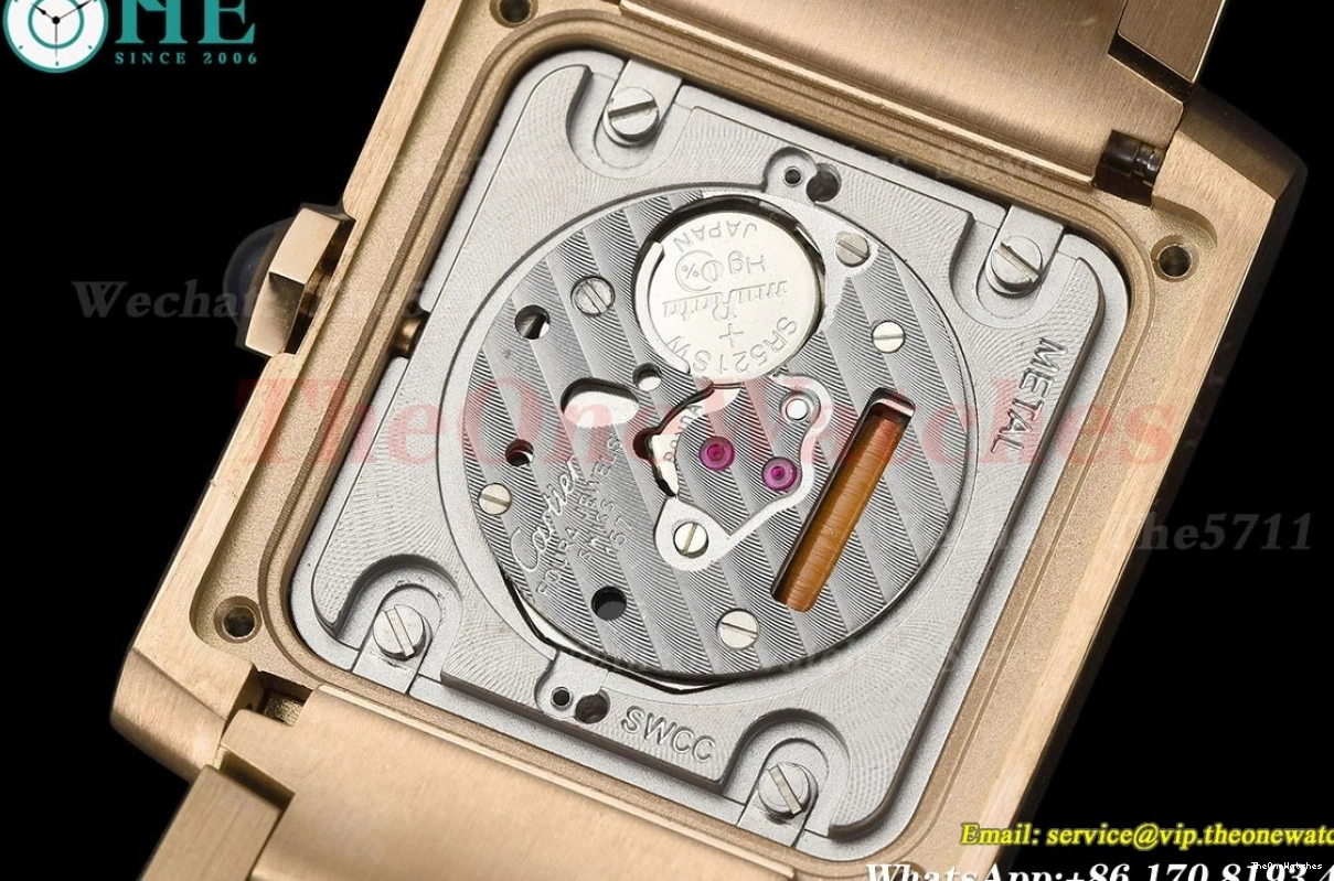 RG Silver Dial Quartz RG 8848F Tank 27mm Française 0418